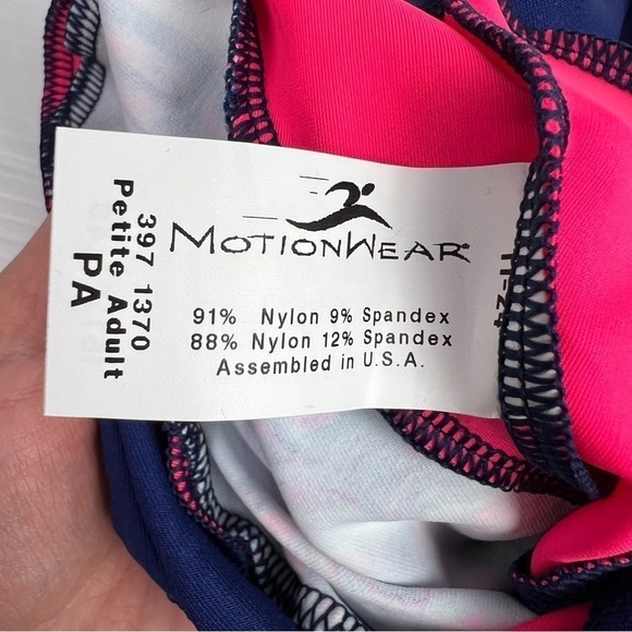 Motionwear leotard womens petite Blue colorful one piece dance gymnastics cheer - Picture 8 of 9